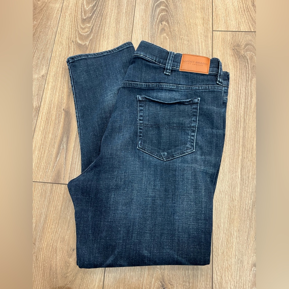 Lucky Brand Straight Jeans in Dark Blue Wash 40x30